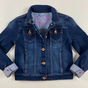 Vineyard Vines Denim Jean Jacket Girls Small Size 7-8